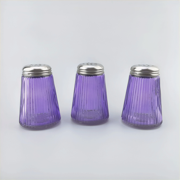 Purple Glass Spice Jar